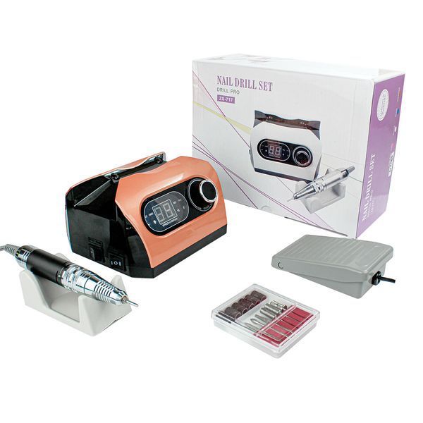 Фрезер машинка для манікюру Nail Drill pro ZS 717 65 W 35000об/м манікюрний фрезер для нігтів  xh1100122 фото